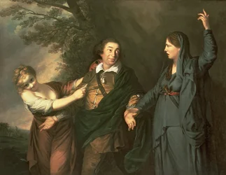 David Garrick between the Muses of Tragedy and Comedy